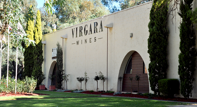 Virgara Wines building and sign